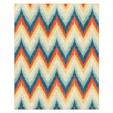 Firekat Blue & Orange in 8' x 10' Size