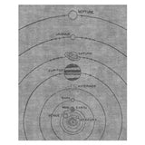 Solar System Grey & Black in 8' x 10' Size