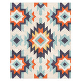 Dakota Blue & Orange in 8' x 10' Size