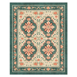 Meave Sage Green & Rose in 10x8ft Size