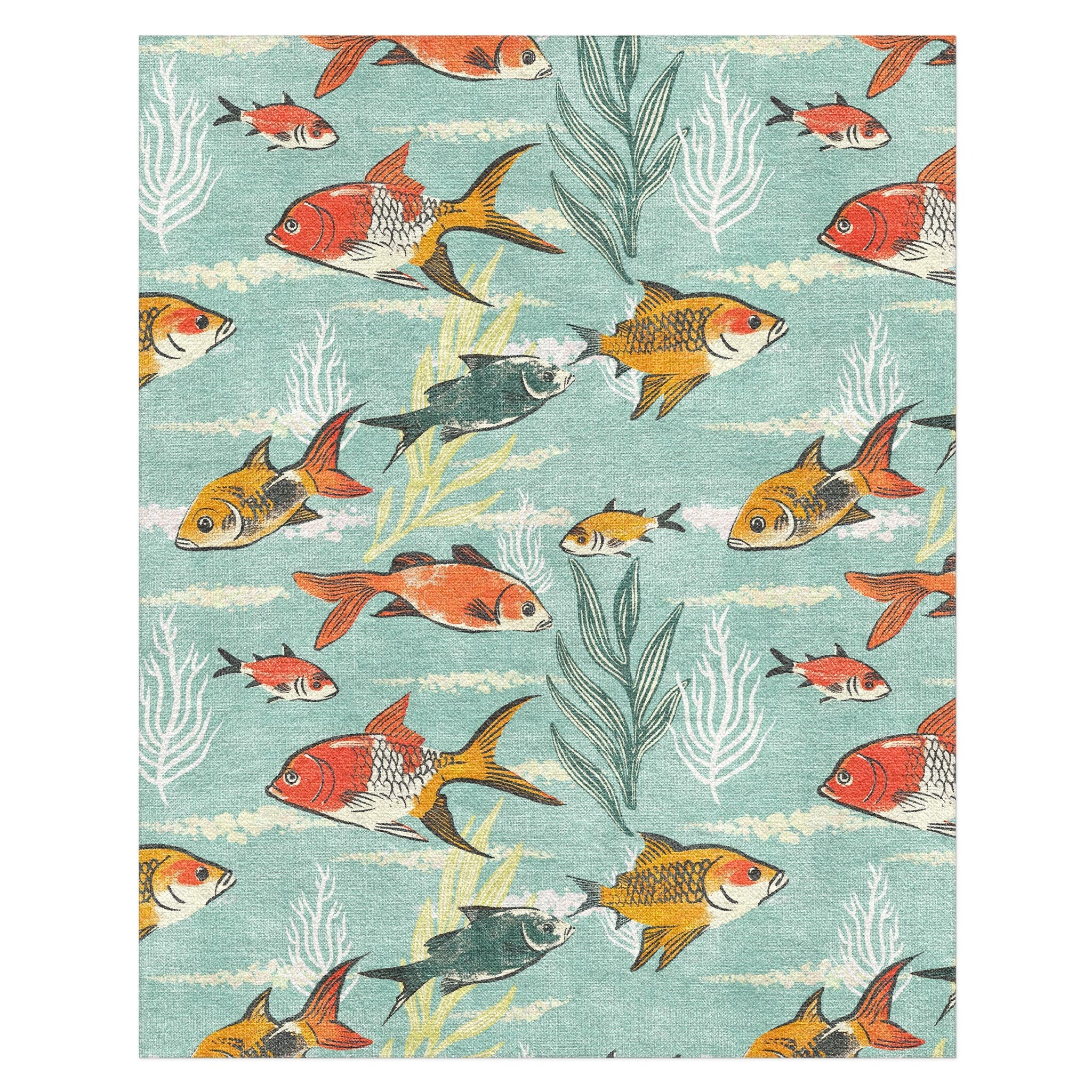 Outdoor Rug Fish Fish Tank Area Rug – Undrfoot Rugs