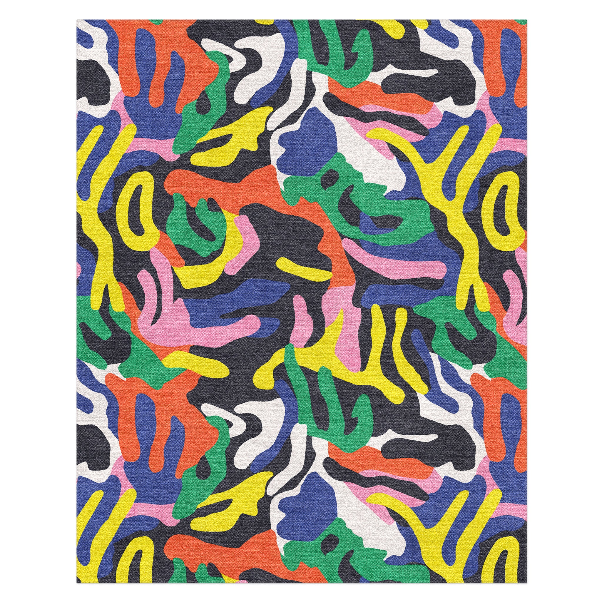 Dark Multicolor Rug Umberto Black Multicolor Area Rug – Undrfoot Rugs