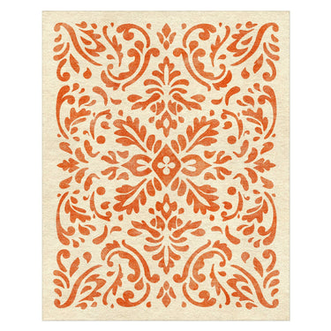 Floranna Ivory & Orange in 8' x 10' Size