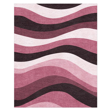 Sinuous Maroon Monochrome in 10x8ft Size