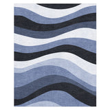 Sinuous Navy Monochrome in 10x8ft Size