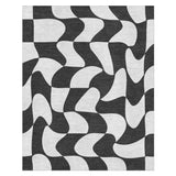 Twyla Checkered Black & White in 8' x 10' Size