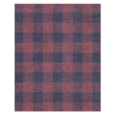 Buffalo Plaid Maroon & Navy in 8' x 10' Size