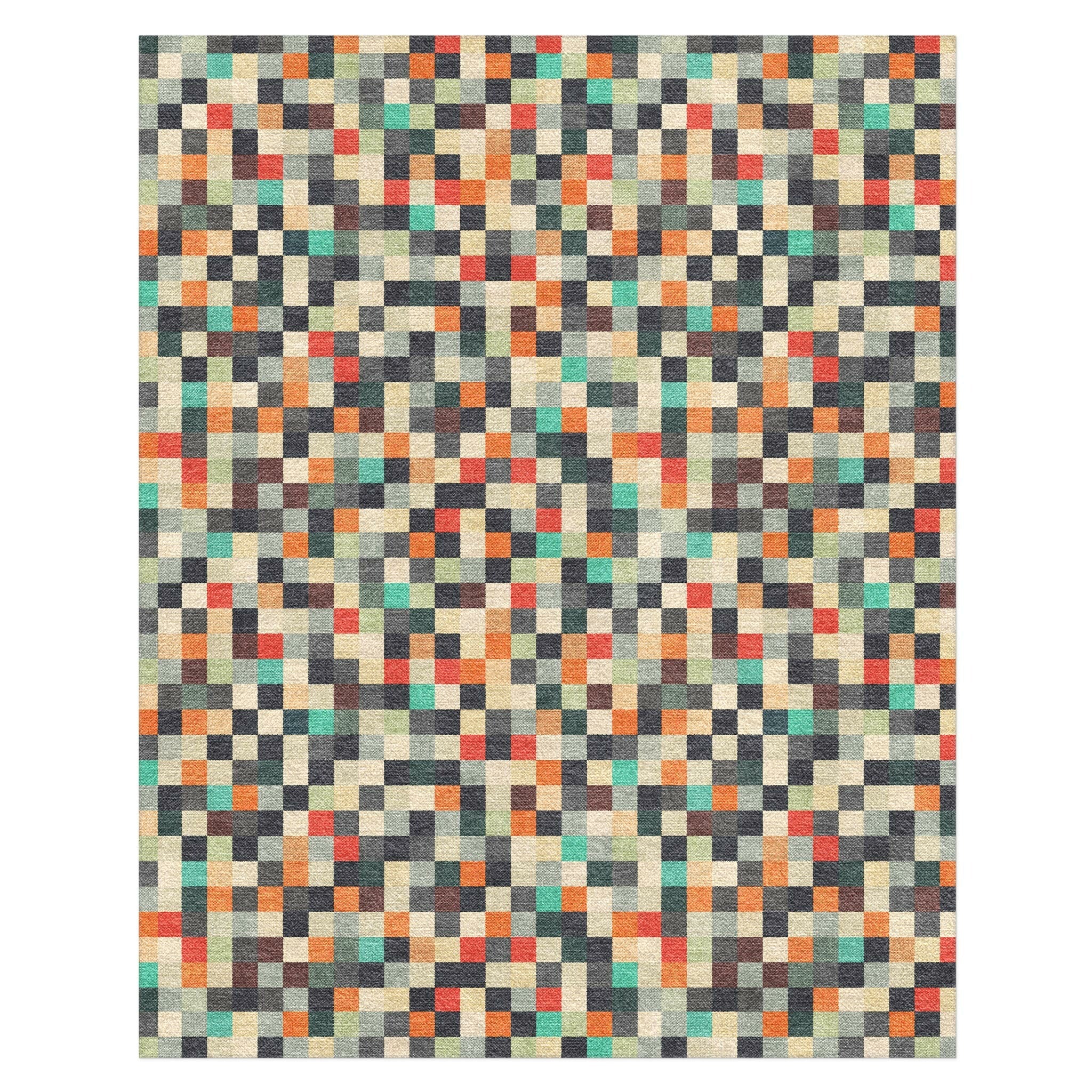 Noce Pixel Rug Pixel Mosaic Multicolor Earthtone Area Rug – Undrfoot Rugs