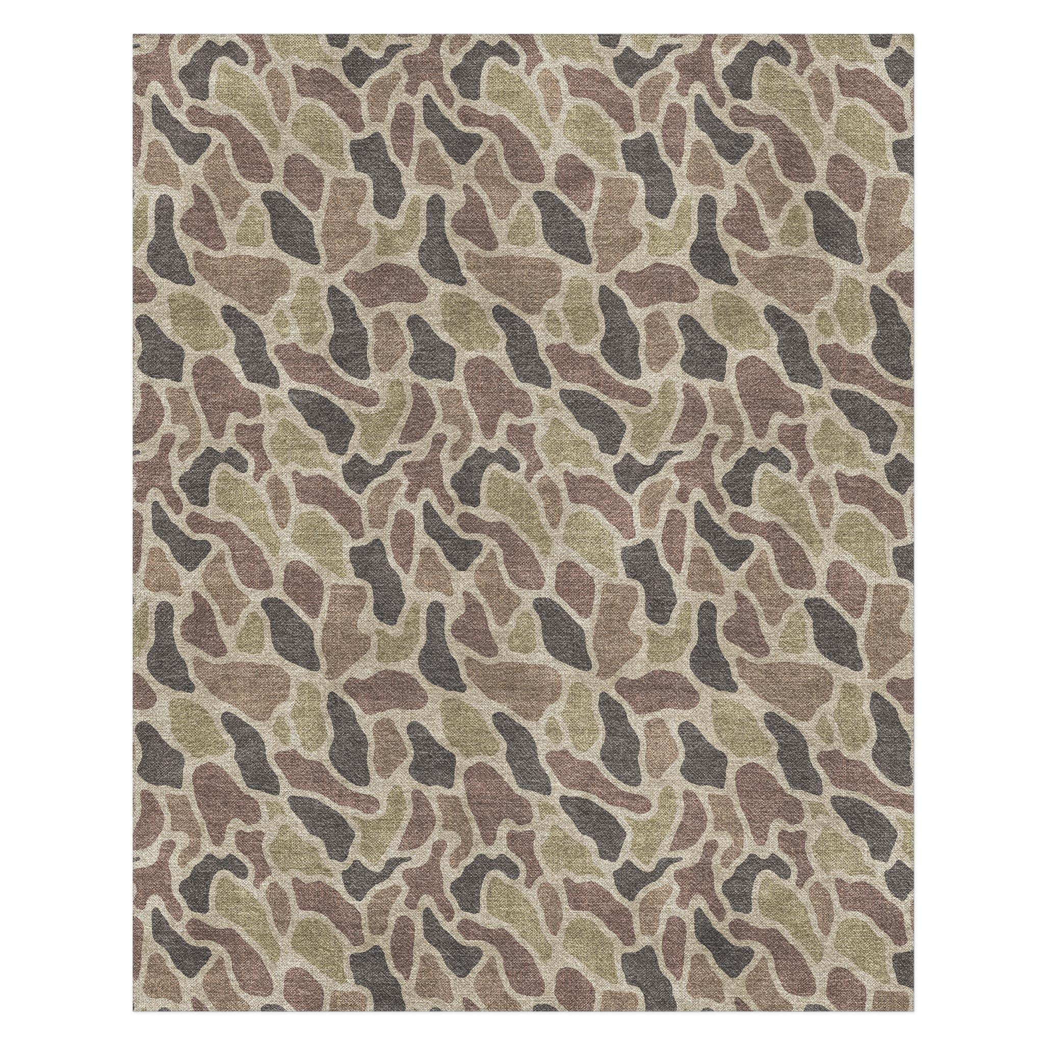 Camo Round Rug Duck Camo Brown Area Rug – Undrfoot Rugs