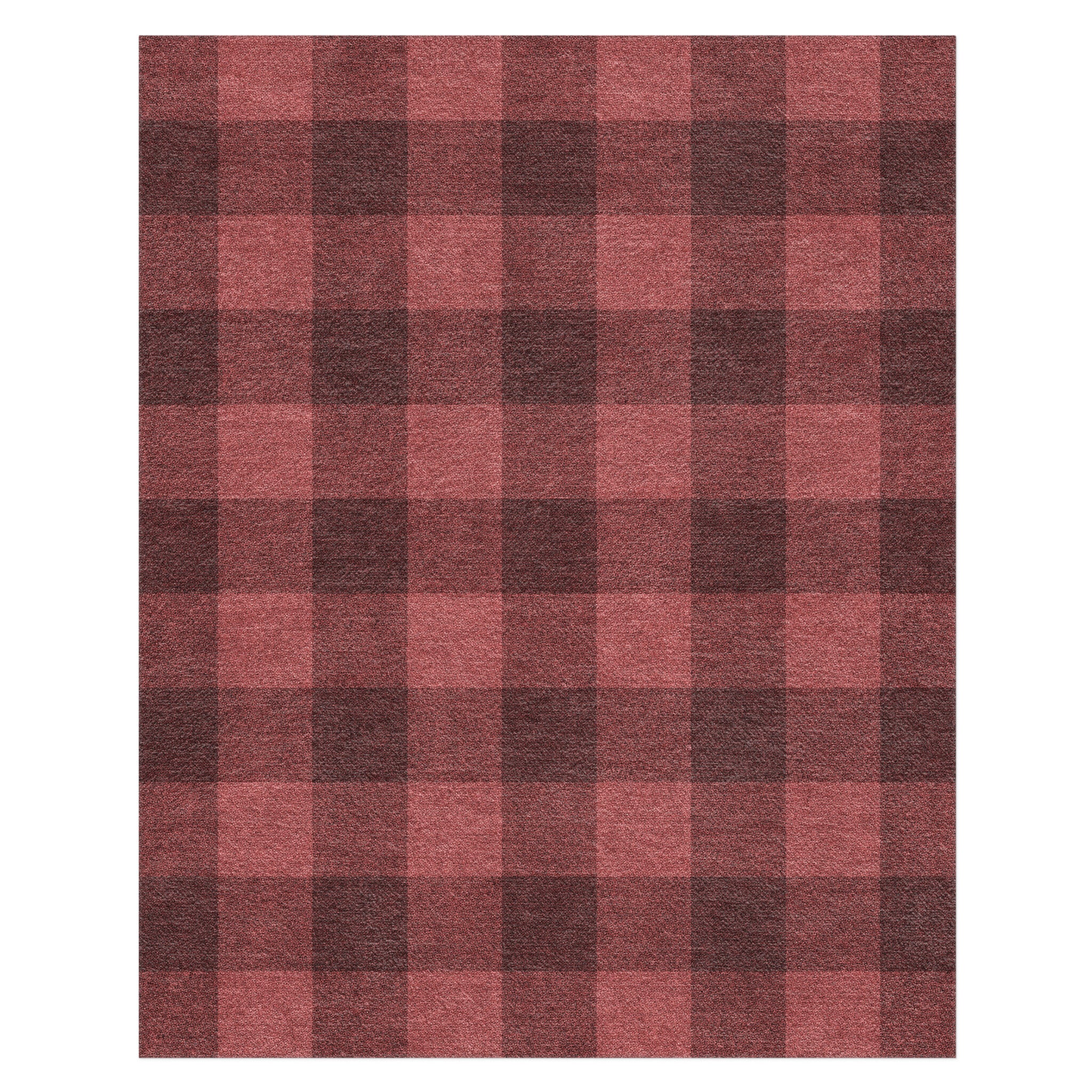 Deep Red Area Rug Buffalo Plaid Deep Red Area Rug – Undrfoot Rugs