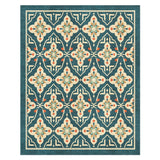 Merrin Blue & Ivory in 10x8ft Size