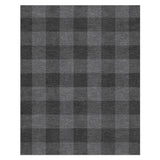 Buffalo Plaid Charcoal Black in 8' x 10' Size