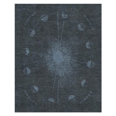 Equinox Navy & Dusty Blue in 8' x 10' Size