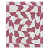 Twyla Checkered Fuscia in 8' x 10' Size