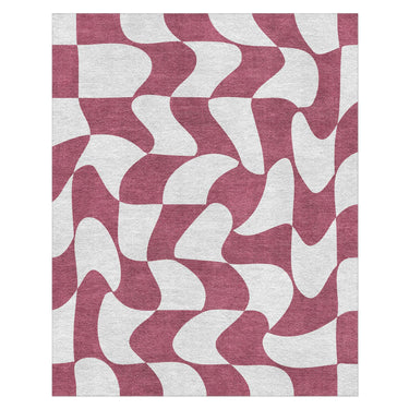 Twyla Checkered Fuscia in 8' x 10' Size
