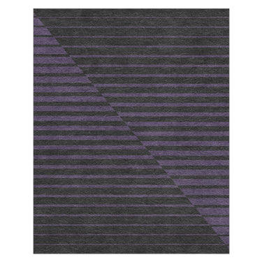 Euclid Black & Purple in 8' x 10' Size