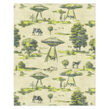 UFO Cow Abduction Toile in 8' x 10' Size