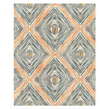 Boden Orange & Blue in 8' x 10' Size