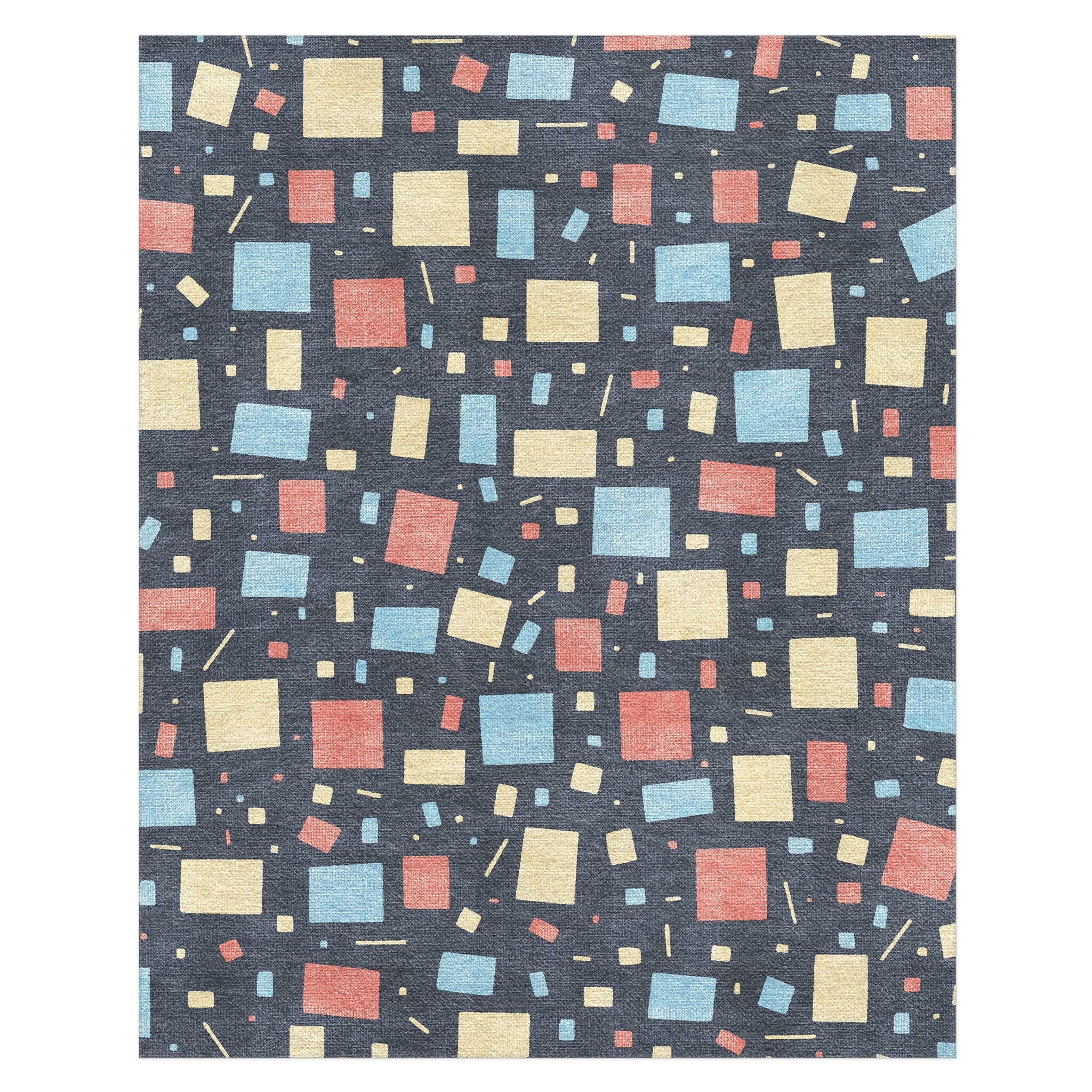 Round Confetti Rug Geometric Confetti Twilight Area Rug – Undrfoot Rugs