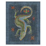 Hungry Aligator Navy in 8' x 10' Size