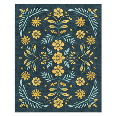 Isabella Navy & Gold in 10x8ft Size