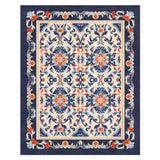 Wilhelmina Navy & Red in 10x8ft Size