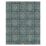 Diego Navy & Turquoise in 8' x 10' Size