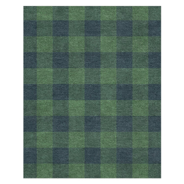 Buffalo Plaid Green & Navy in 8' x 10' Size