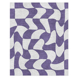 Twyla Checkered Periwinkle in 8' x 10' Size