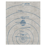 Solar System Blue & Ivory in 8' x 10' Size