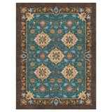 Miriam Dark Teal & Brown in 9' x 12' Size