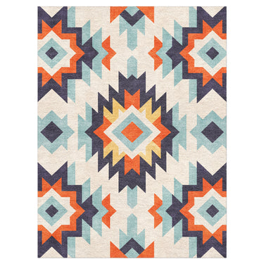 Dakota Blue & Orange in 9' x 12' Size