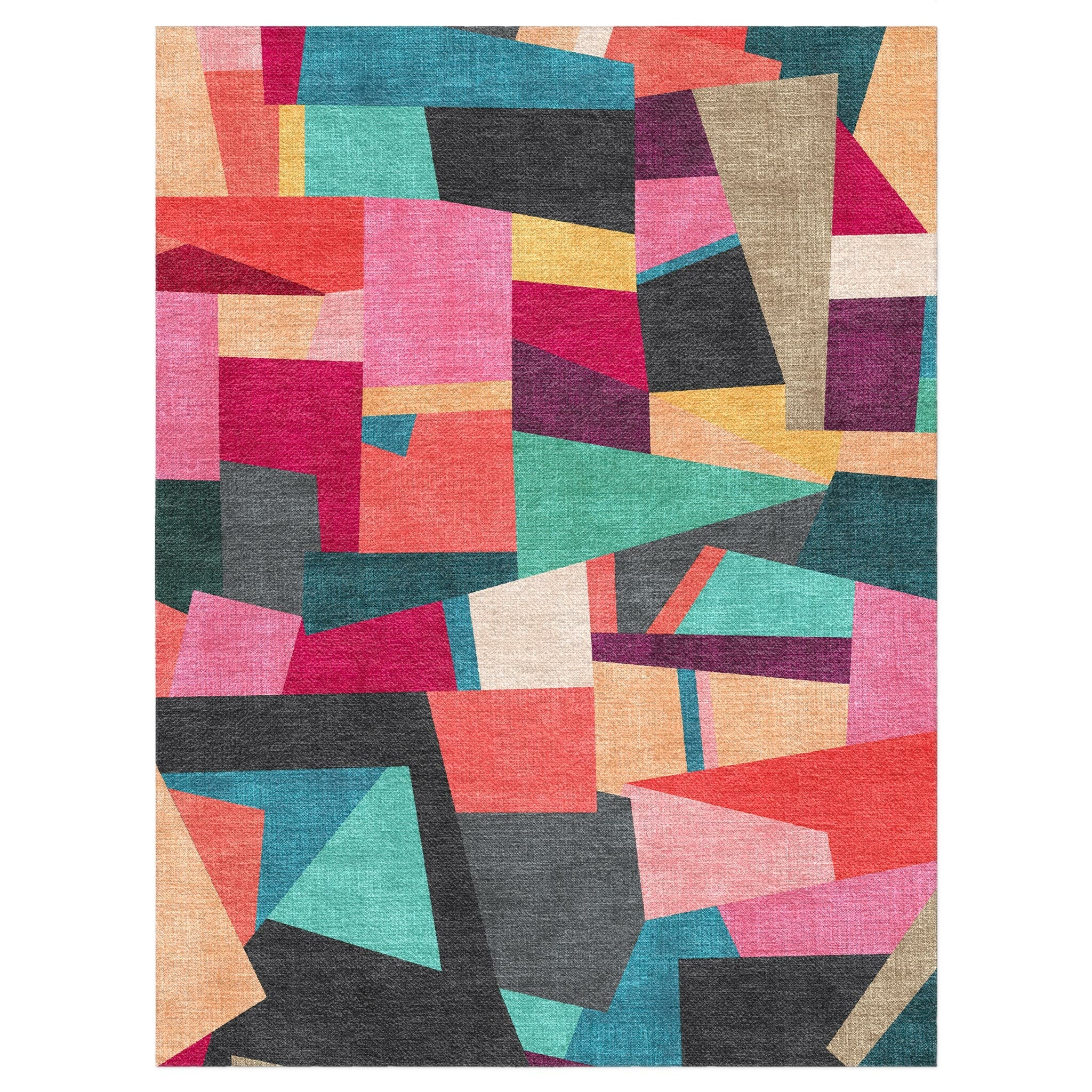 Pink Multicolor Rugs Baxter Pink Multicolor Area Rug – Undrfoot Rugs