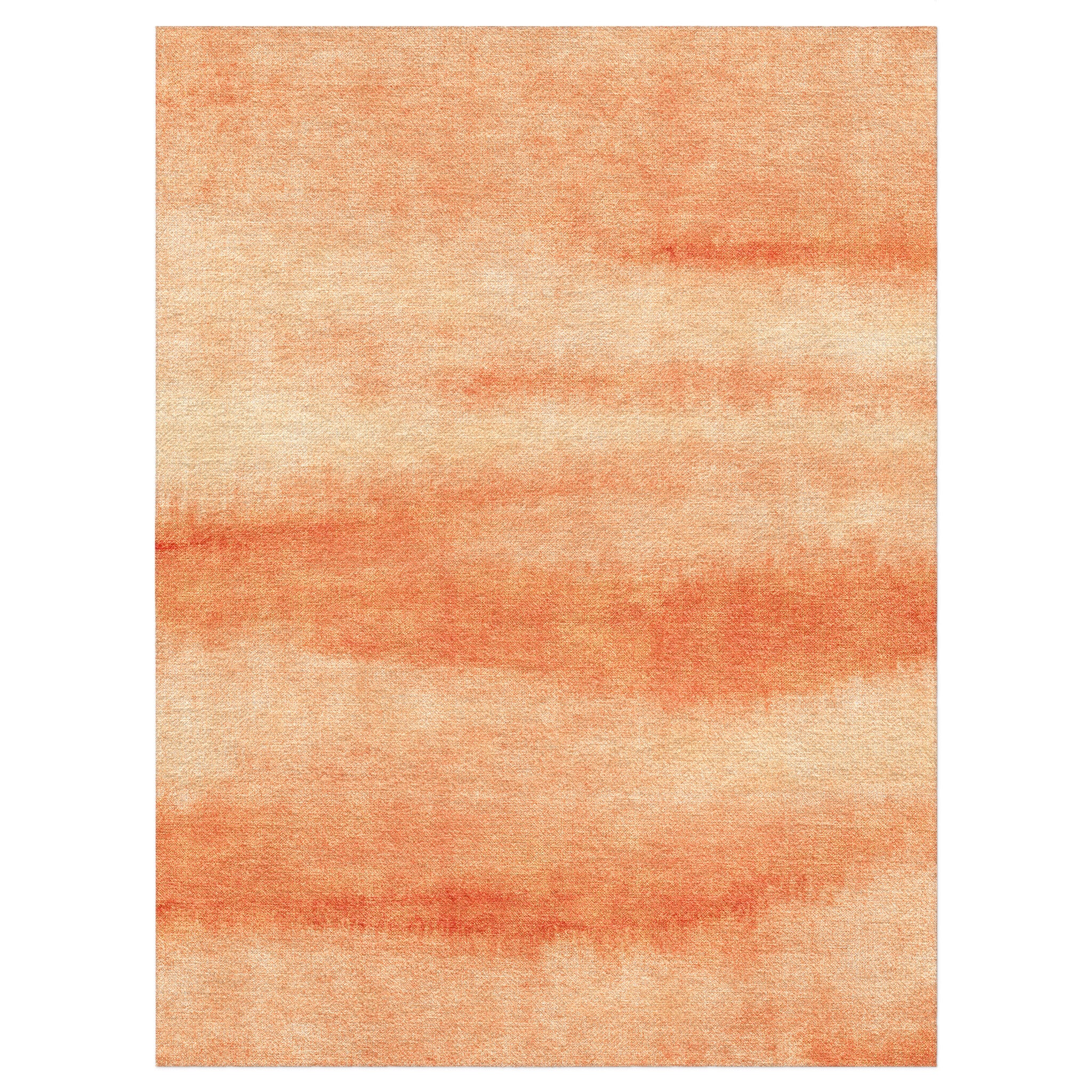 Ophelia Watercolor Peach Balayage Area Rug – Undrfoot Rugs