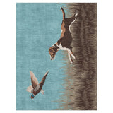 That Dog'll Hunt Blue in 9' x 12' Size