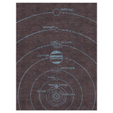 Solar System Burgandy & Powder Blue in 9' x 12' Size