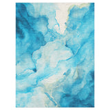 Zephyr Watercolor Azure Blue in 9' x 12' Size