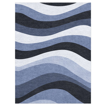 Sinuous Navy Monochrome in 12x9ft Size