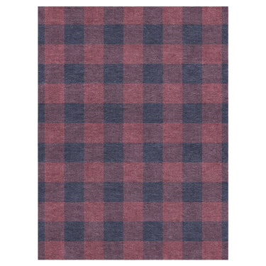 Buffalo Plaid Maroon & Navy in 9' x 12' Size