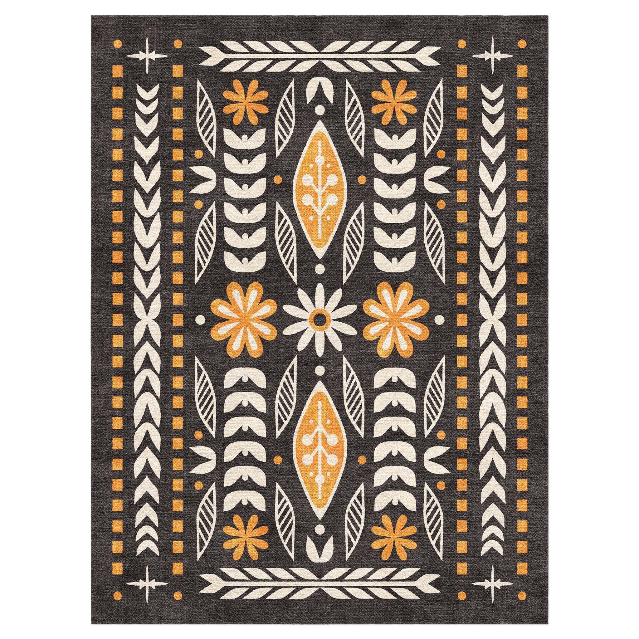 Topanga Black & Yellow Area Rug – Undrfoot Rugs