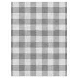 Buffalo Plaid Light Grey in 9' x 12' Size