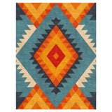 Zareen Blue & Orange in 12x9ft Size