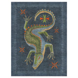 Hungry Aligator Navy in 9' x 12' Size