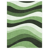 Sinuous Green Monochrome in 12x9ft Size