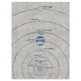Solar System Blue & Ivory in 9' x 12' Size
