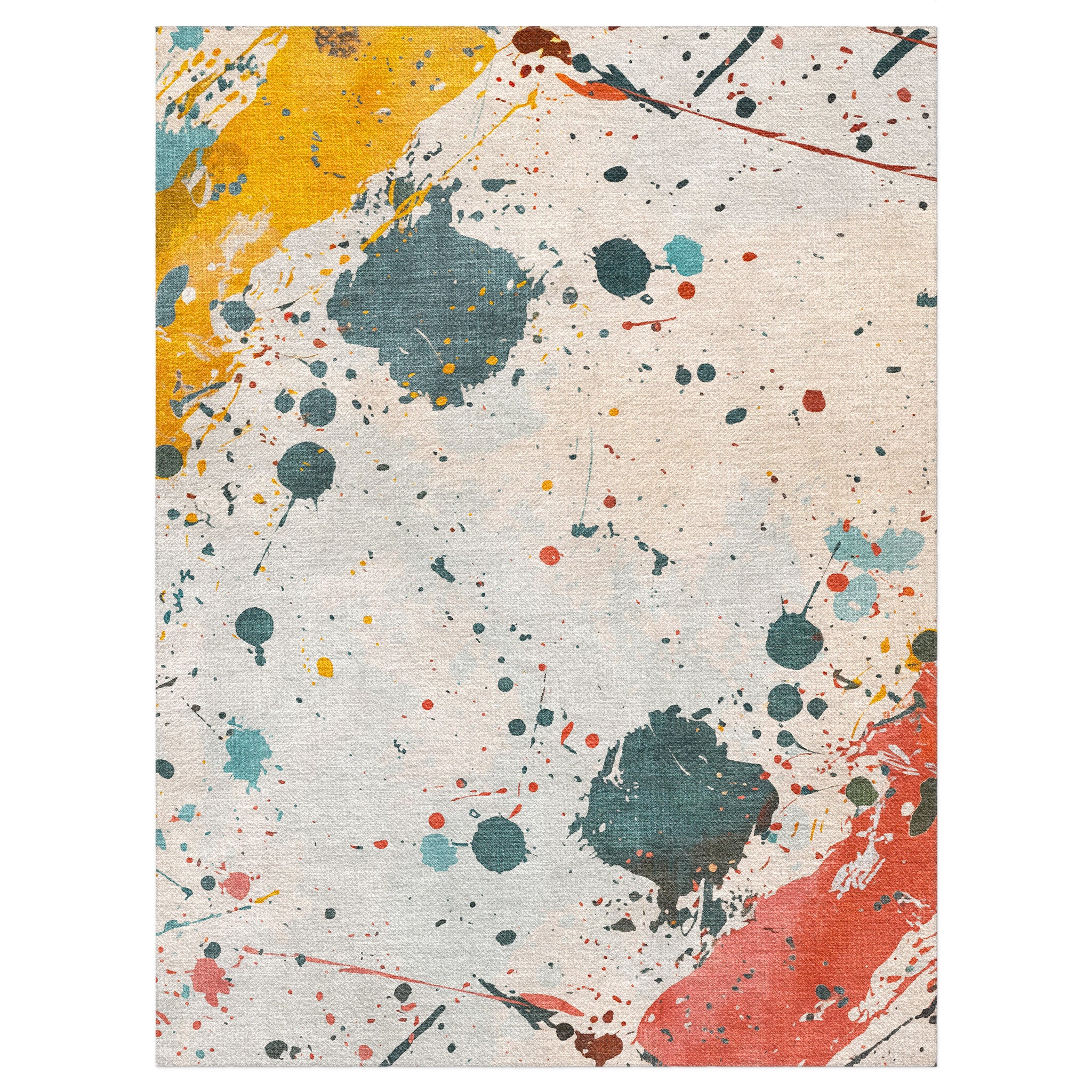 Purple Splatter Rug Colin Paint Splatter Multicolor Area Rug – Undrfoot Rugs