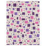 Geometric Confetti Purple in 9' x 12' Size