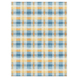 Monroe Plaid Blue & Yellow in 12x9ft Size