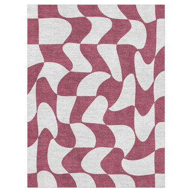 Twyla Checkered Fuscia in 9' x 12' Size