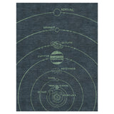Solar System Navy & Mint in 9' x 12' Size
